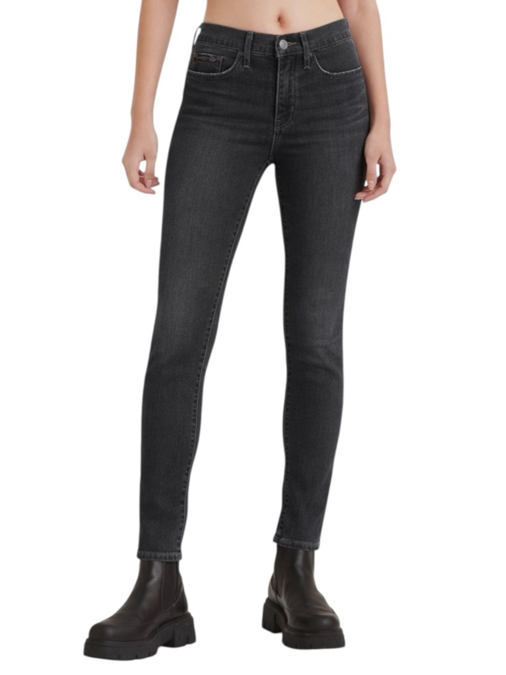 Levi’s 311 Black Skinny Jeans W34 L30 Stretch Slim Fit Dark Wash Denim Shaping